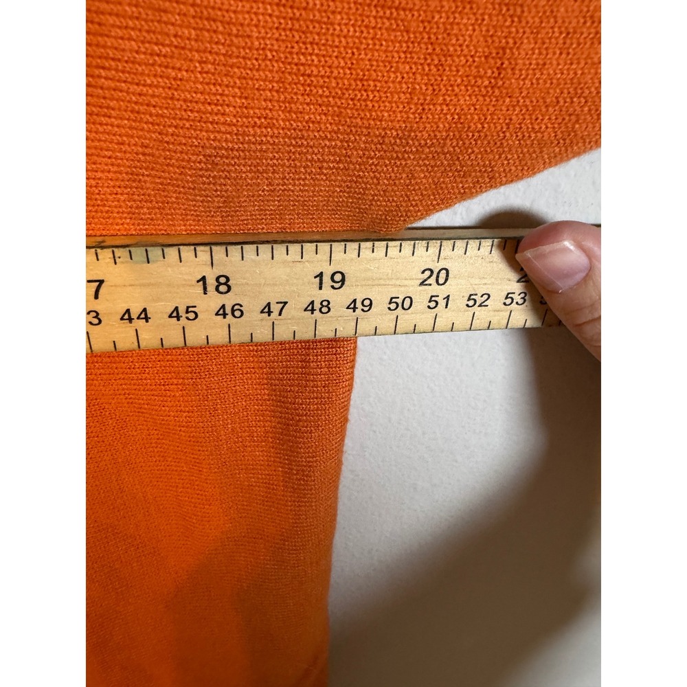 Vince Womens Sweater Cashmere Blend Orange Size S - Picture 7 of 7